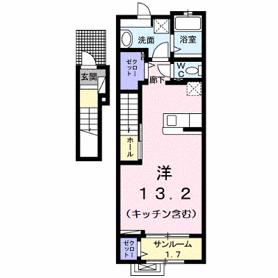 ラ・セーヌ　みよいⅠ 203【管理NO：1-024137301-02030】 ★家具家電は申し込み後に搬入します★ ★2026年11月上旬入居可能★の外観画像