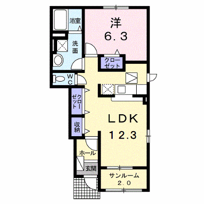 アン　ディマンシェ　Ａ 102【管理NO：1-017516501-01020】 ★家具家電は申し込み後に搬入します★ ★2026年11月下旬入居可能★の外観画像