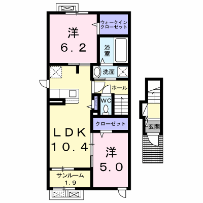 Ｉ　ネット　５　Ａ 201【管理NO：1-025404801-02010】 ★家具家電は申し込み後に搬入します★ ★2026年10月下旬入居可能★の外観画像