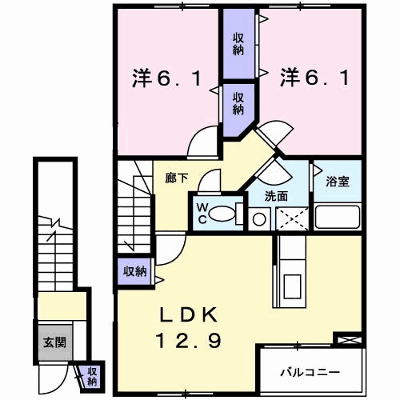 フィオーレＳ．Ⅱ 202【管理NO：1-012872702-02020】 ★家具家電は申し込み後に搬入します★ ★2026年11月中旬入居可能★の外観画像
