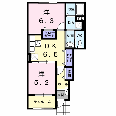 ベルソレイユⅠ 103【管理NO：1-016466701-01030】 ★家具家電は申し込み後に搬入します★ ★2026年11月中旬入居可能★の外観画像