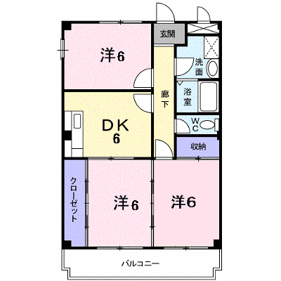 サクセスハイツ 302【管理NO：1-004591101-03020】 ★家具家電は申し込み後に搬入します★ ★2026年11月上旬入居可能★の外観画像