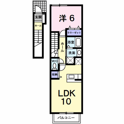 サニーグランツＡ 202【管理NO：1-014865701-02020】 ★家具家電は申し込み後に搬入します★ ★2026年10月上旬入居可能★の外観画像