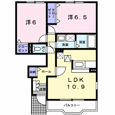 レザン・ジャルダンＣ 102【管理NO：1-012509503-01020】 ★家具家電は申し込み後に搬入します★ ★2026年10月下旬入居可能★の外観画像
