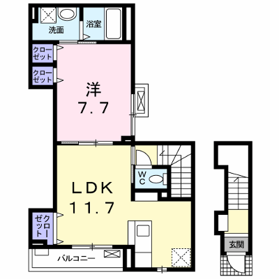 カーサ　アビ 201【管理NO：1-022863101-02010】 ★家具家電は申し込み後に搬入します★ ★2026年10月中旬入居可能★の外観画像