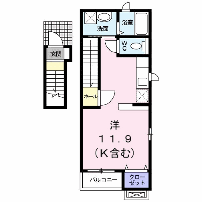 アルコバレーノ 201【管理NO：1-017500001-02010】 ★家具家電は申し込み後に搬入します★ ★2026年10月下旬入居可能★の外観画像