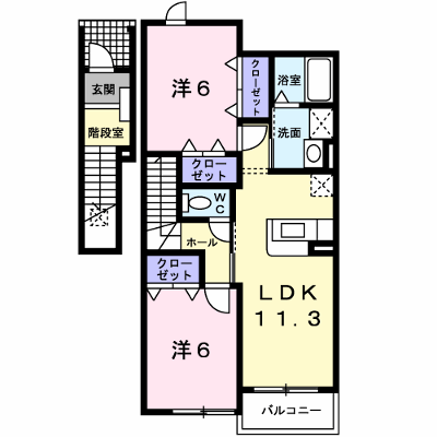 シャン・モルティ 203【管理NO：1-013421601-02030】 ★家具家電は申し込み後に搬入します★ ★2026年11月中旬入居可能★の外観画像