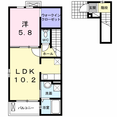 サニーフォーリスト 202【管理NO：1-019921801-02020】 ★家具家電は申し込み後に搬入します★ ★2026年11月中旬入居可能★の外観画像