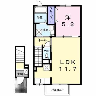 ブリーズ・タウン 202【管理NO：1-022156501-02020】 ★家具家電は申し込み後に搬入します★ ★2026年11月中旬入居可能★の外観画像
