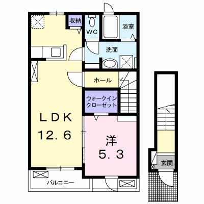アスフォート細川　Ａ 202【管理NO：1-027652701-02020】 ★家具家電は申し込み後に搬入します★ ★2026年10月中旬入居可能★の外観画像