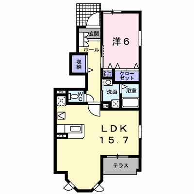 クレールメゾン　Ⅰ 101【管理NO：1-014660901-01010】 ★家具家電は申し込み後に搬入します★ ★2026年11月中旬入居可能★の外観画像