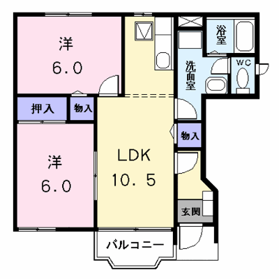 ルナパークⅡ　Ｄ 103【管理NO：1-009488502-01030】 ★家具家電は申し込み後に搬入します★ ★2026年11月中旬入居可能★の外観画像