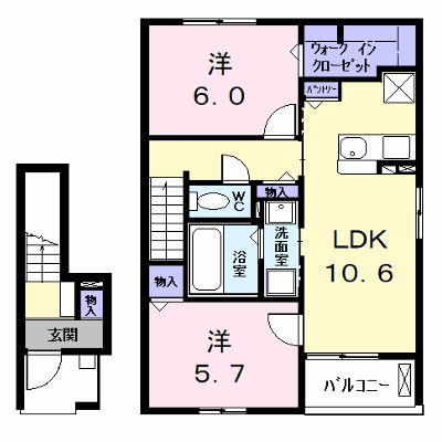 ルミエール 202【管理NO：1-028715501-02020】 ★家具家電は申し込み後に搬入します★ ★2027年01月下旬入居可能★の外観画像