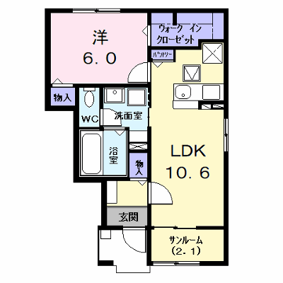 ルミエール 102【管理NO：1-028715501-01020】 ★家具家電は申し込み後に搬入します★ ★2027年01月下旬入居可能★の外観画像
