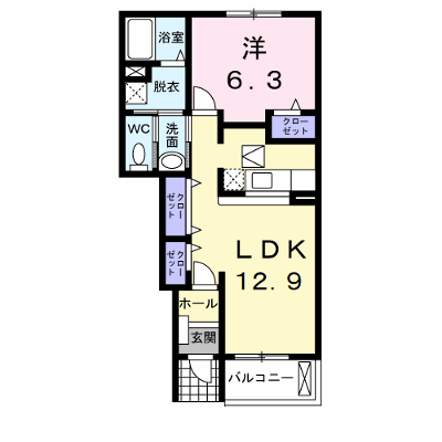 ベル　ソレイユＢ 102【管理NO：1-014162202-01020】 ★家具家電は申し込み後に搬入します★ ★2026年11月中旬入居可能★の外観画像
