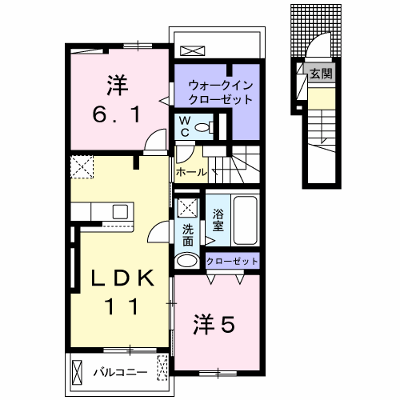 ファー　ビヨンド　Ⅱ 202【管理NO：1-025388102-02020】 ★家具家電は申し込み後に搬入します★ ★2026年11月中旬入居可能★の外観画像