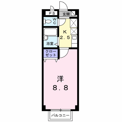 リュエル・サンセール 203【管理NO：1-010007301-02030】 ★家具家電は申し込み後に搬入します★ ★2026年10月下旬入居可能★の外観画像