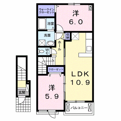 グラン　ソレイユⅠ 203【管理NO：1-018354601-02030】 ★家具家電は申し込み後に搬入します★ ★2026年11月中旬入居可能★の外観画像