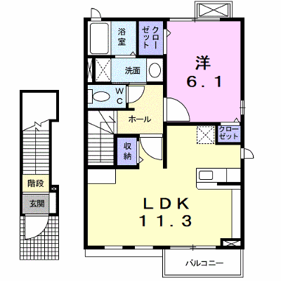 アルクレール 203【管理NO：1-020105501-02030】 ★家具家電は申し込み後に搬入します★ ★2026年11月中旬入居可能★の外観画像
