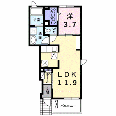 フォルティッシモＢ 105【管理NO：1-021989602-01040】 ★家具家電は申し込み後に搬入します★ ★2026年10月中旬入居可能★の外観画像
