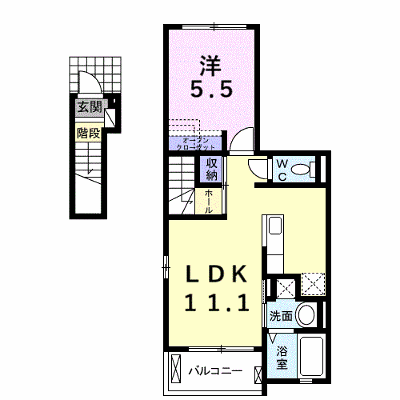 カノン　フィオーレ 206【管理NO：1-021906501-02050】 ★家具家電は申し込み後に搬入します★ ★2026年11月上旬入居可能★の外観画像