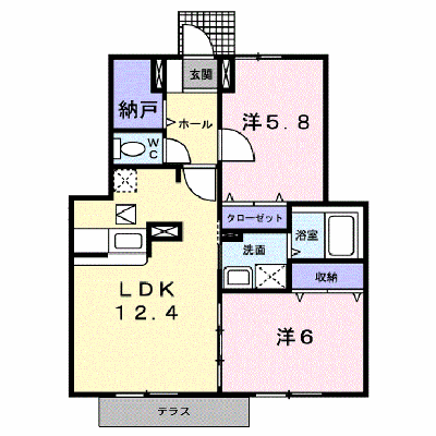 コーポ勢多Ⅱ番館 104【管理NO：1-011656701-01040】 ★家具家電は申し込み後に搬入します★ ★2026年11月中旬入居可能★の外観画像
