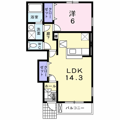 プロムナードＡ 103【管理NO：1-014774201-01030】 ★家具家電は申し込み後に搬入します★ ★2026年11月中旬入居可能★の外観画像