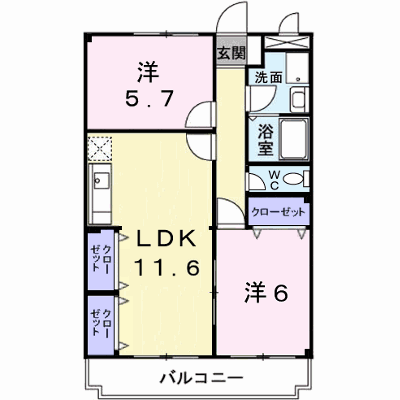 玲巧ハイツ３ 202【管理NO：1-003826001-02020】 ★家具家電は申し込み後に搬入します★の外観画像