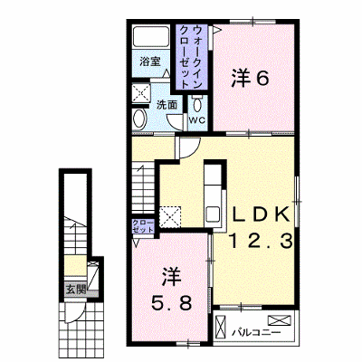 ディアス・カーサⅥ 204【管理NO：1-025524701-02040】 ★家具家電は申し込み後に搬入します★ ★2026年11月中旬入居可能★の外観画像