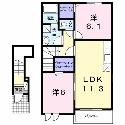カーサ・セレノ　Ⅱ 202【管理NO：1-016078202-02020】 ★家具家電は申し込み後に搬入します★ ★2027年01月下旬入居可能★の外観画像