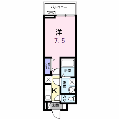 メゾン　フォレスティエール２ 202【管理NO：1-024926202-02020】 ★家具家電は申し込み後に搬入します★の外観画像