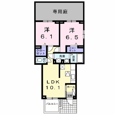 カイザー　ヴィラ 105【管理NO：1-020282301-01040】 ★家具家電は申し込み後に搬入します★ ★2026年11月中旬入居可能★の外観画像
