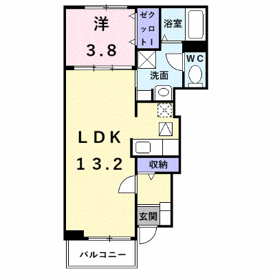 ゾーナブローテⅡ 102【管理NO：1-014565501-01020】 ★家具家電は申し込み後に搬入します★ ★2026年11月中旬入居可能★の外観画像