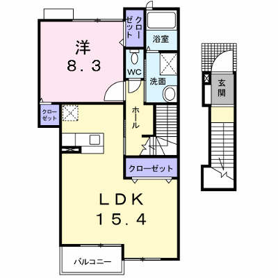 ハーモニー 205【管理NO：1-013880101-02040】 ★家具家電は申し込み後に搬入します★ ★2026年11月中旬入居可能★の外観画像