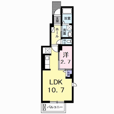 カーザ・マローネ 101【管理NO：1-023963601-01010】 ★家具家電は申し込み後に搬入します★ ★2026年11月中旬入居可能★の外観画像