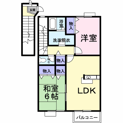 アビタシオン勝瑞Ｊ 201【管理NO：1-011702003-02010】 ★家具家電は申し込み後に搬入します★ ★2026年11月中旬入居可能★の外観画像