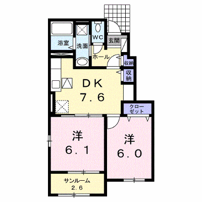 ブルーマーリン　Ｅ 105【管理NO：1-021710501-01040】 ★家具家電は申し込み後に搬入します★ ★2026年11月中旬入居可能★の外観画像