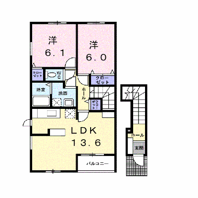 ドルチェ・マンダリーノ　Ｃ 201【管理NO：1-014336801-02010】 ★家具家電は申し込み後に搬入します★ ★2026年11月中旬入居可能★の外観画像