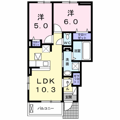 メイクロードⅢ 101【管理NO：1-024302101-01010】 ★家具家電は申し込み後に搬入します★ ★2026年11月中旬入居可能★の外観画像