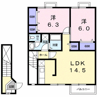 プロメナーデ 202【管理NO：1-012658601-02020】 ★家具家電は申し込み後に搬入します★ ★2026年11月中旬入居可能★の外観画像