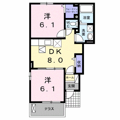 グラシアス 101【管理NO：1-019985301-01010】 ★家具家電は申し込み後に搬入します★ ★2026年11月中旬入居可能★の外観画像