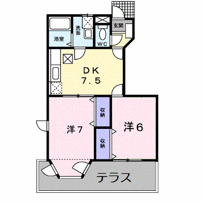 メゾンドソレイユ　Ａ 105【管理NO：1-010937401-01040】 ★家具家電は申し込み後に搬入します★ ★2026年12月中旬入居可能★の外観画像