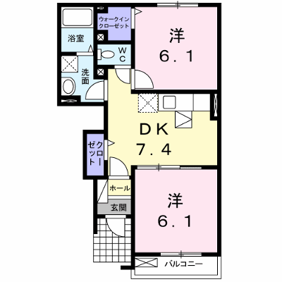 リップルガーデンＡ 102【管理NO：1-016201301-01020】 ★家具家電は申し込み後に搬入します★ ★2026年11月中旬入居可能★の外観画像