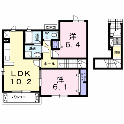ハーモニーＭ 203【管理NO：1-016517701-02030】 ★家具家電は申し込み後に搬入します★ ★2026年11月中旬入居可能★の外観画像