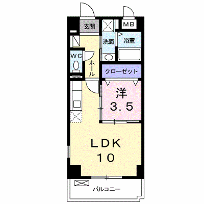 フューチャーＫⅠ 405【管理NO：1-019199901-04040】 ★家具家電は申し込み後に搬入します★ ★2026年11月中旬入居可能★の外観画像