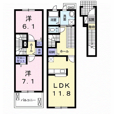 レスペヘリオスＢ 206【管理NO：1-017169502-02050】 ★家具家電は申し込み後に搬入します★ ★2026年11月中旬入居可能★の外観画像