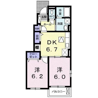 メゾンドボヌールＢ 101【管理NO：1-024447302-01010】 ★家具家電は申し込み後に搬入します★ ★2026年11月中旬入居可能★の外観画像