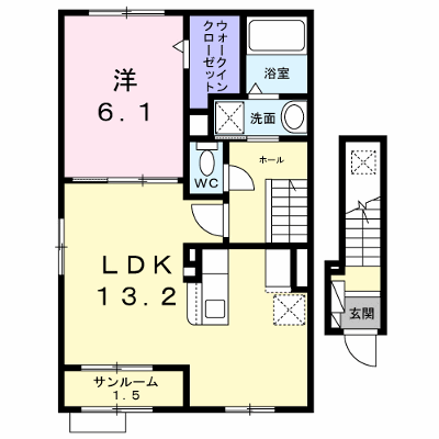 大洋ハウス 201【管理NO：1-028651101-02010】 ★家具家電は申し込み後に搬入します★ ★2027年02月中旬入居可能★の外観画像