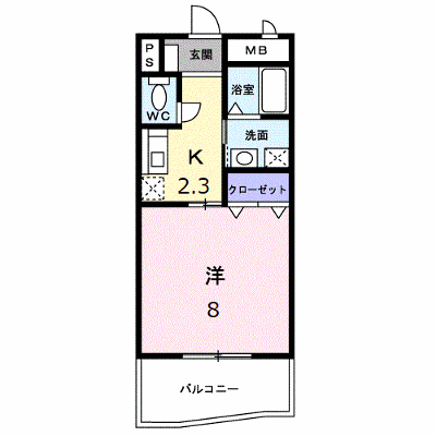 サムデイ小郡 404【管理NO：1-011853201-04040】 ★家具家電は申し込み後に搬入します★ ★2026年11月中旬入居可能★の外観画像