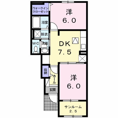ウィステリア　ヴィラⅢ 103【管理NO：1-023911901-01030】 ★家具家電は申し込み後に搬入します★ ★2026年11月中旬入居可能★の外観画像